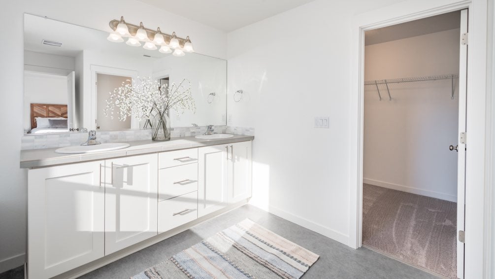 Bathroom with storage in 1842 sq ft floor plan