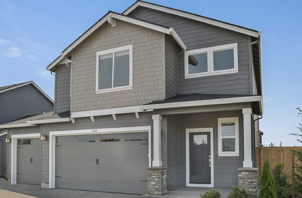 Exterior of new home plan 2321