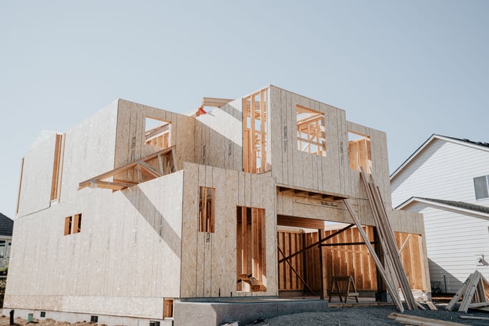 Home in process of construction